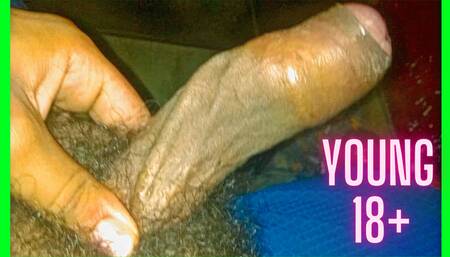 Jerking off my throbbing hairy dick