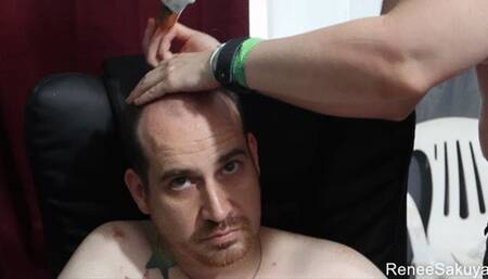 Shaving Jayjays head to bald, boygirl 720p