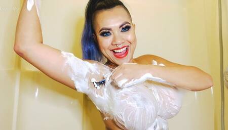 Shaving My Armpits And Playing With My Big Nipples