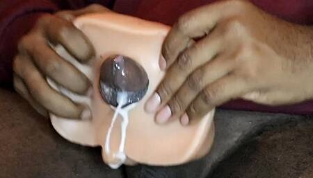 Sexy stud butt fucking fuck toy until BBC blows huge load