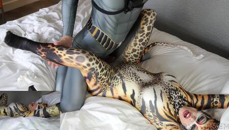 200 Nora Fox Cheetah fucked zentai leopard