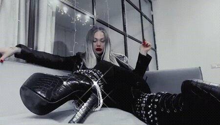 Pay for the dirt from My boots on your tongue!