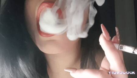 Deep inhale & holding in all the Smoke