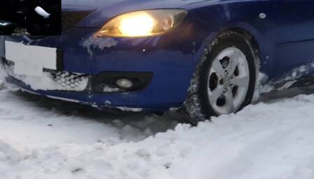 Wheelspin Session in Snow Mazda WMV