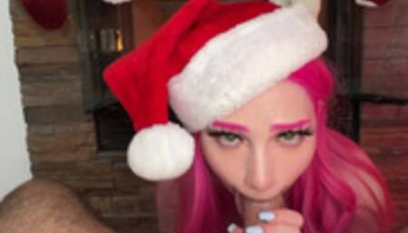 It's Gonna Be A White Christmas - Holiday Blowjob and Facial