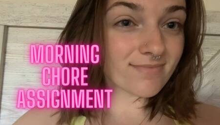 Report Morning Chore Assignment For Subs