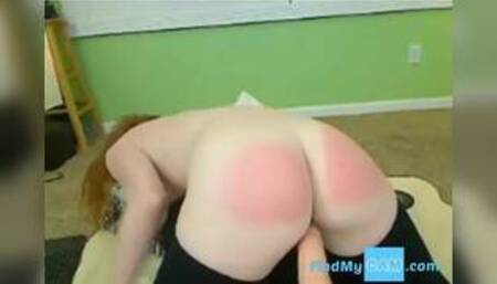 quick cum on fuck machine,, lots of spanking