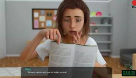 [Gameplay] Milfy City ep 25 Step sister Sara pega fazendo Show na WebCam