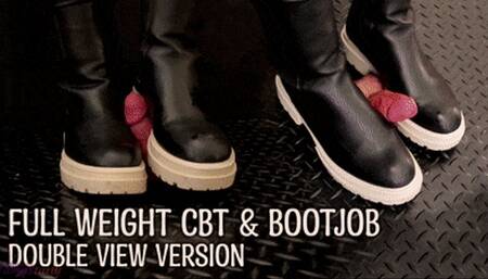 Fullweight Cock Trample & Bootjob in Leather Boots with TamyStarly (Double Version) - Bootjob, Ballbusting, Femdom, Shoejob, Crush, Ball Stomping, Foot Fetish Domination, Footjob, Cock  Board