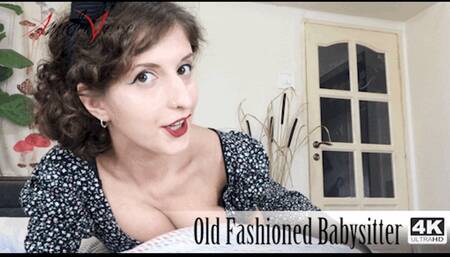 Old Fashioned Babysitter (4K-UHD) - Classy Nanny Shows you her Boobies!