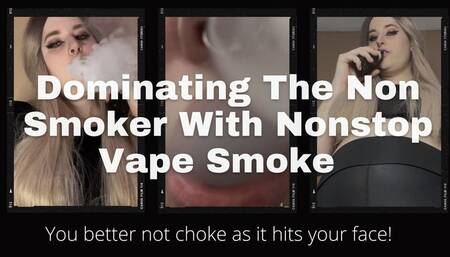 Dominating You With My Vape Smoke Until You Cum