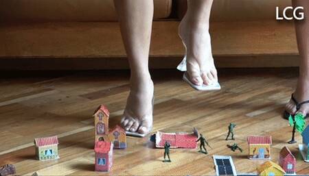 Town Guarded By Army Men Devastated