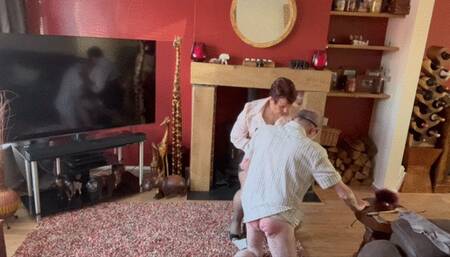 A good old fashione OTK spanking Part 2 of 2