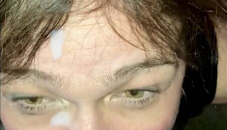 fuck in my latex dress to end up in facial cumshot