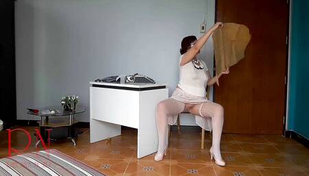 Secretary. sexretary. No panties office milf. Nude office. Naked secretary at office. Undressing employee.