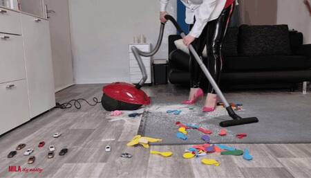 Mila - Mercilessly vacuuming all your toys