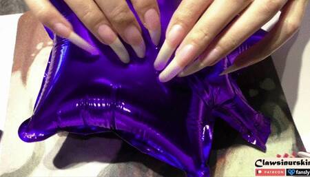 long nails clawing to burst