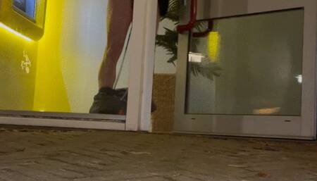 risky nude walking public