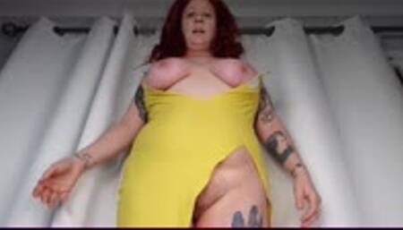 Magic Yellow Dress makes Deanna RAPIDLY GROW! POV Sex at end WMV 1080