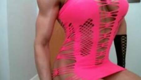 Muscular Slut With Big Clit Masturbate