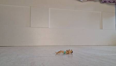 Giantess stomps over her foot bitch