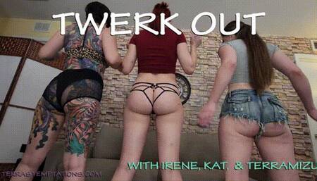 Twerk It Out - Kat Van Wylder, Irene Silver & TerraMizu - HD 720 MP4