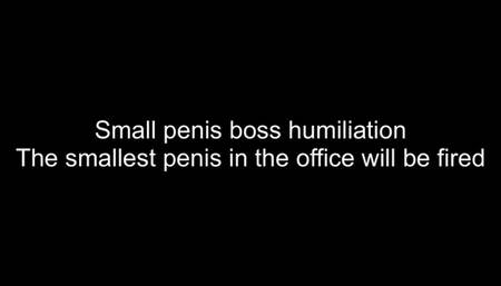 Sph - smallest penis in office will be fired by boss