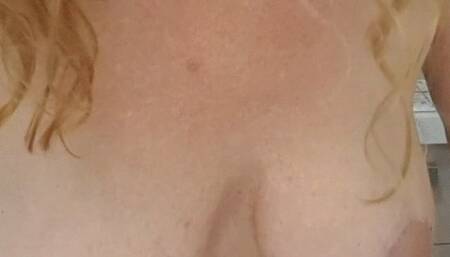 Just for fun titty dipping, sweet iced boobs, with sprinkles