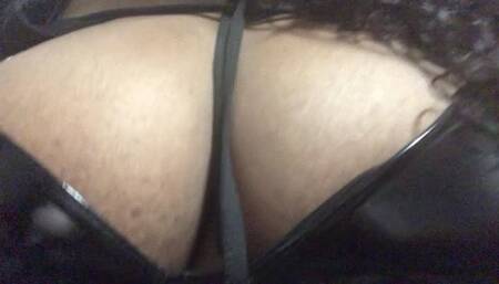 Tiny Boyfriend Enjoying Giantess Gigantic Breast POV