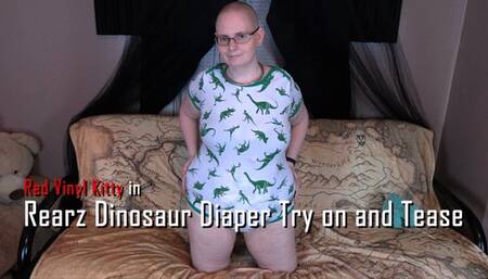 Rearz Dinosaur Diaper Try-On and Tease