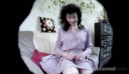 Mature Laura jerks horny cock