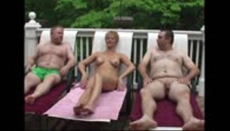 Hottie Wife Tracy Sucks 2 Guys At The Nudist Resort By The Pool! (mp4)