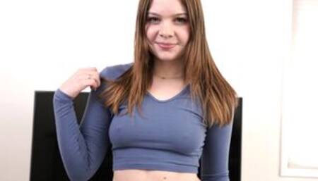 Cute stepsister walked in on bro jerking