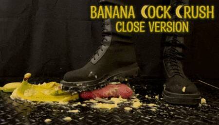 Cock & Banana Crush CBT in Combat Boots with TamyStarly (Close Version) - CBT, Bootjob, Ballbusting, Femdom, Shoejob, Crush, Ball Stomping, Foot Fetish Domination, Footjob, Cock  Board