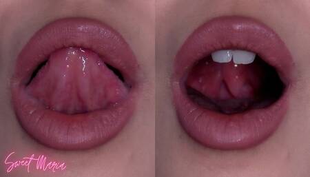 My mouth, as I masturbate ~ Sweet Maria