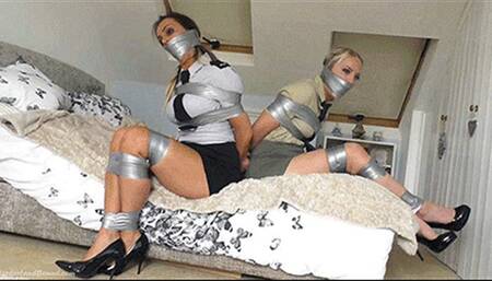 Chantelle & Imogen in: Bound & Gagged in Private Max's Quarters, Our Uniformed Beauties Struggle Urgently While the Military Docs Go Walkies! (Extras Cut) (HD)