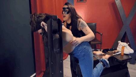 Romy has to endure a very hard tickle situation