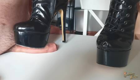 Boot CBT and penis trampling