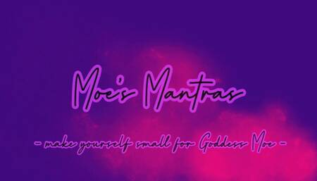 MOE's Mantras : Make yourself Small