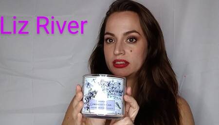 Putting on New Eyelashes in my Purple Satin Gown