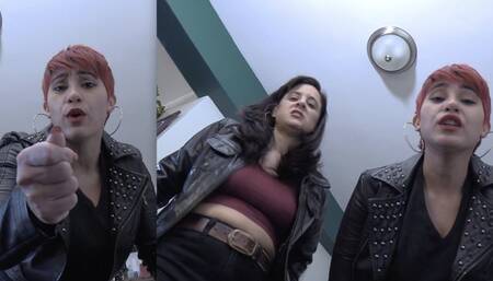 BITCH BEATDOWN - Jamie & Sahrye - POV, Punching, Kicking, Stomping, Bullies - MP4