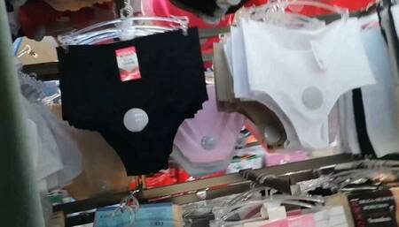 Shopping and Wet Panties in Public Store 4K