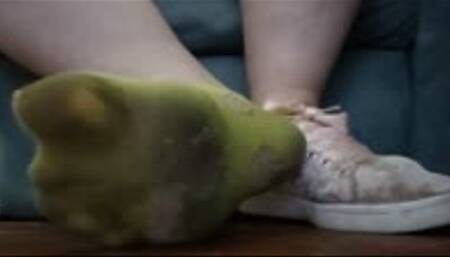 Pink Velvet Sneaker Domme Tease