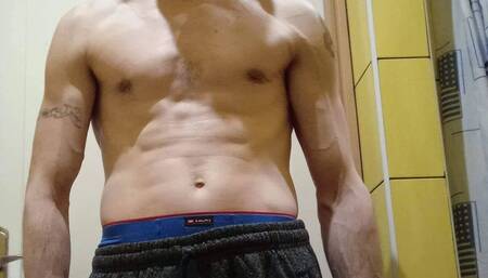 Masturbation with cumshot