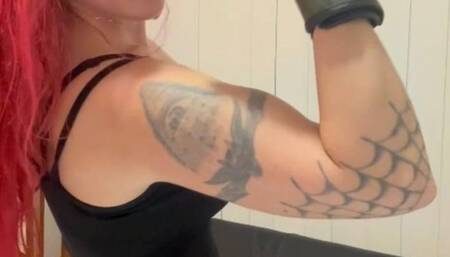 Mistress Red Devil Belly punching Knees In stomach