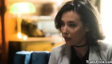 Trans Patient Jean Hollywood Fucks Her Doctor Casey Calvert