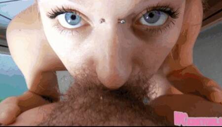 Deep throat fucking with no break for slutty college girl