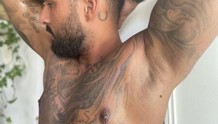 First time licking my armpits | Armpit fetish fuck POV - Lalo Cortez