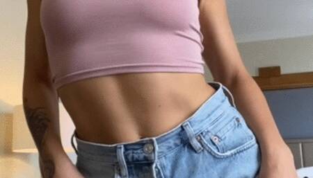 Sexy tease and pussy fingering