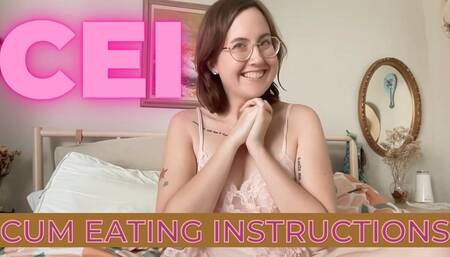 Cum Eating Instructions